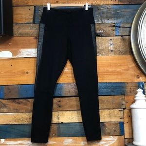 Lysse faux leather panel leggins Sz M